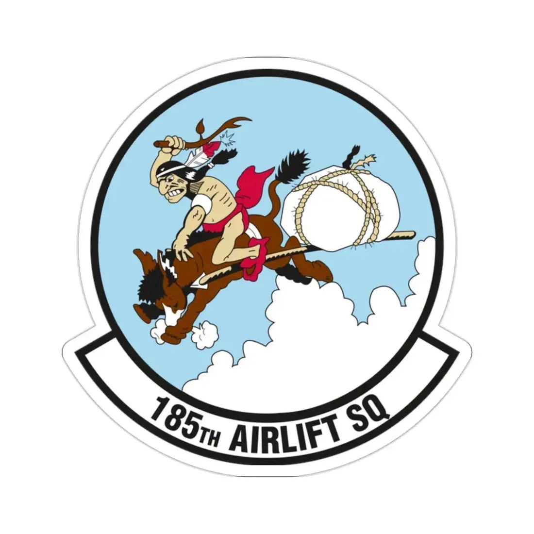 185 Airlift Squadron (U.S. Air Force) STICKER Vinyl Die-Cut Decal 2 Inch - The Sticker Space