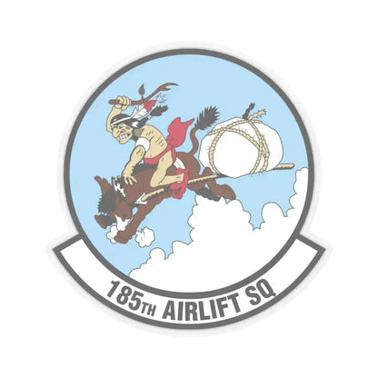 185 Airlift Squadron (U.S. Air Force) STICKER Vinyl Kiss-Cut Decal 6 Inch Transparent - The Sticker Space
