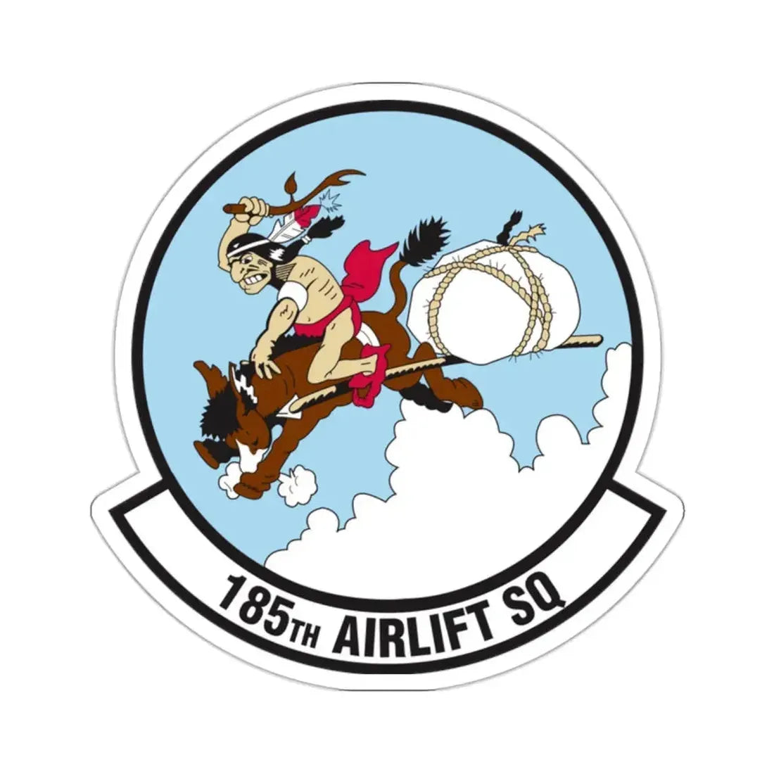 185 Airlift Squadron (U.S. Air Force) STICKER Vinyl Kiss-Cut Decal - The Sticker Space