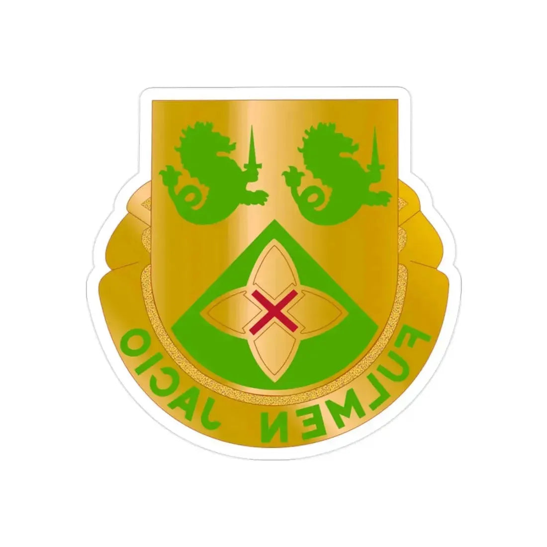 185 Armor Regiment (U.S. Army) REVERSE PRINT Transparent Die-Cut STICKER - The Sticker Space