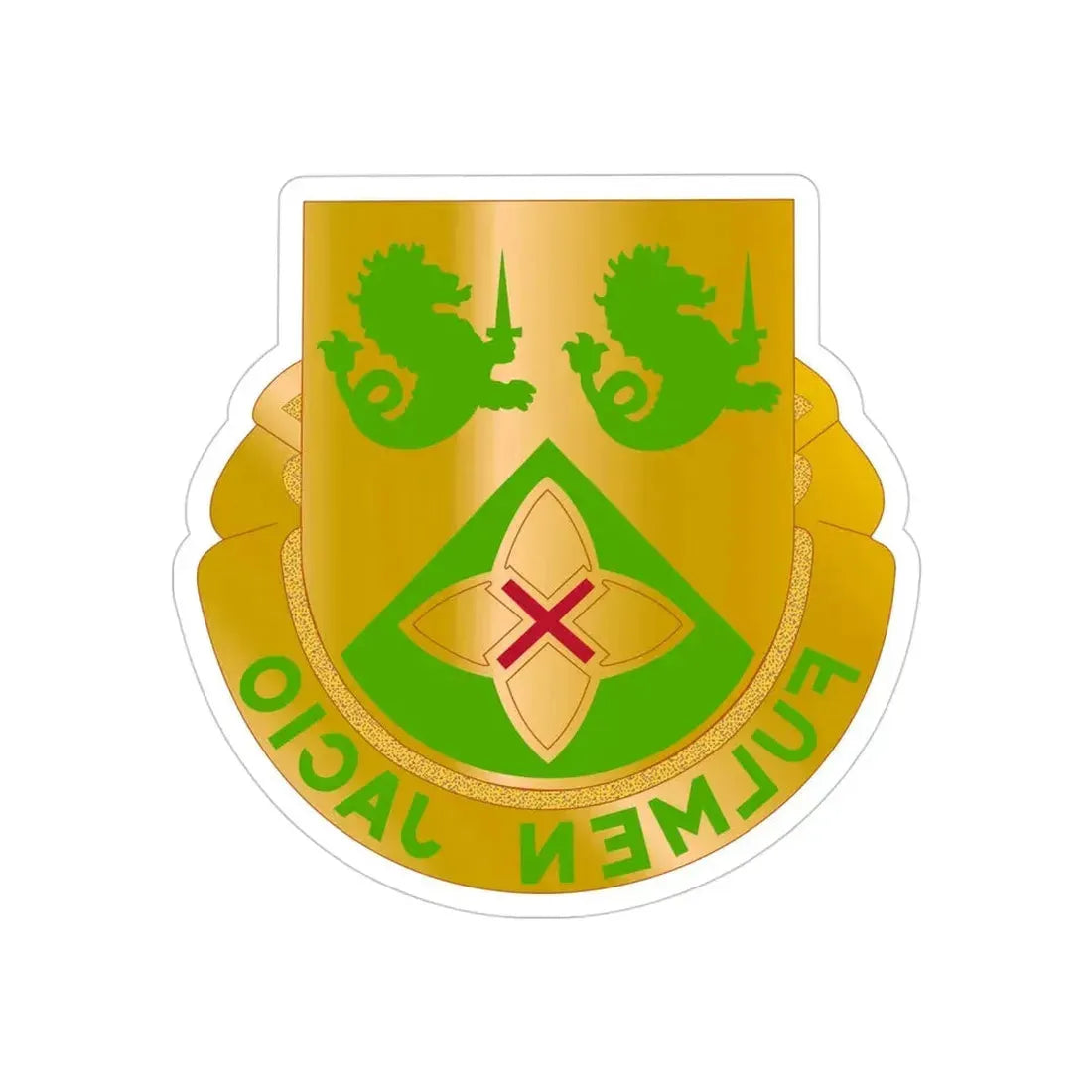 185 Armor Regiment (U.S. Army) REVERSE PRINT Transparent Die-Cut STICKER - The Sticker Space