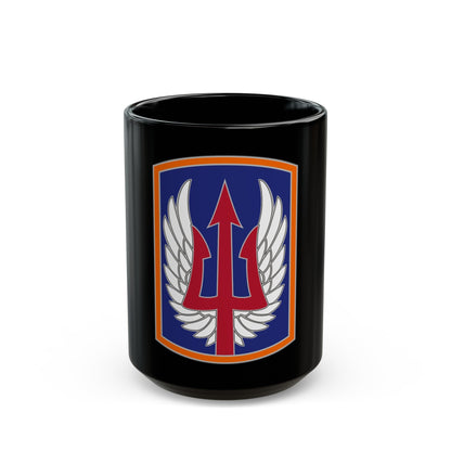 185 Aviation Brigade (U.S. Army) Black Coffee Mug-15oz-The Sticker Space