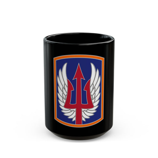 185 Aviation Brigade (U.S. Army) Black Coffee Mug-15oz-The Sticker Space