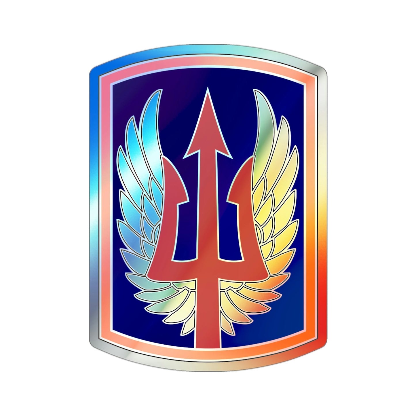 185 Aviation Brigade (U.S. Army) Holographic STICKER Die-Cut Vinyl Decal-3 Inch-The Sticker Space