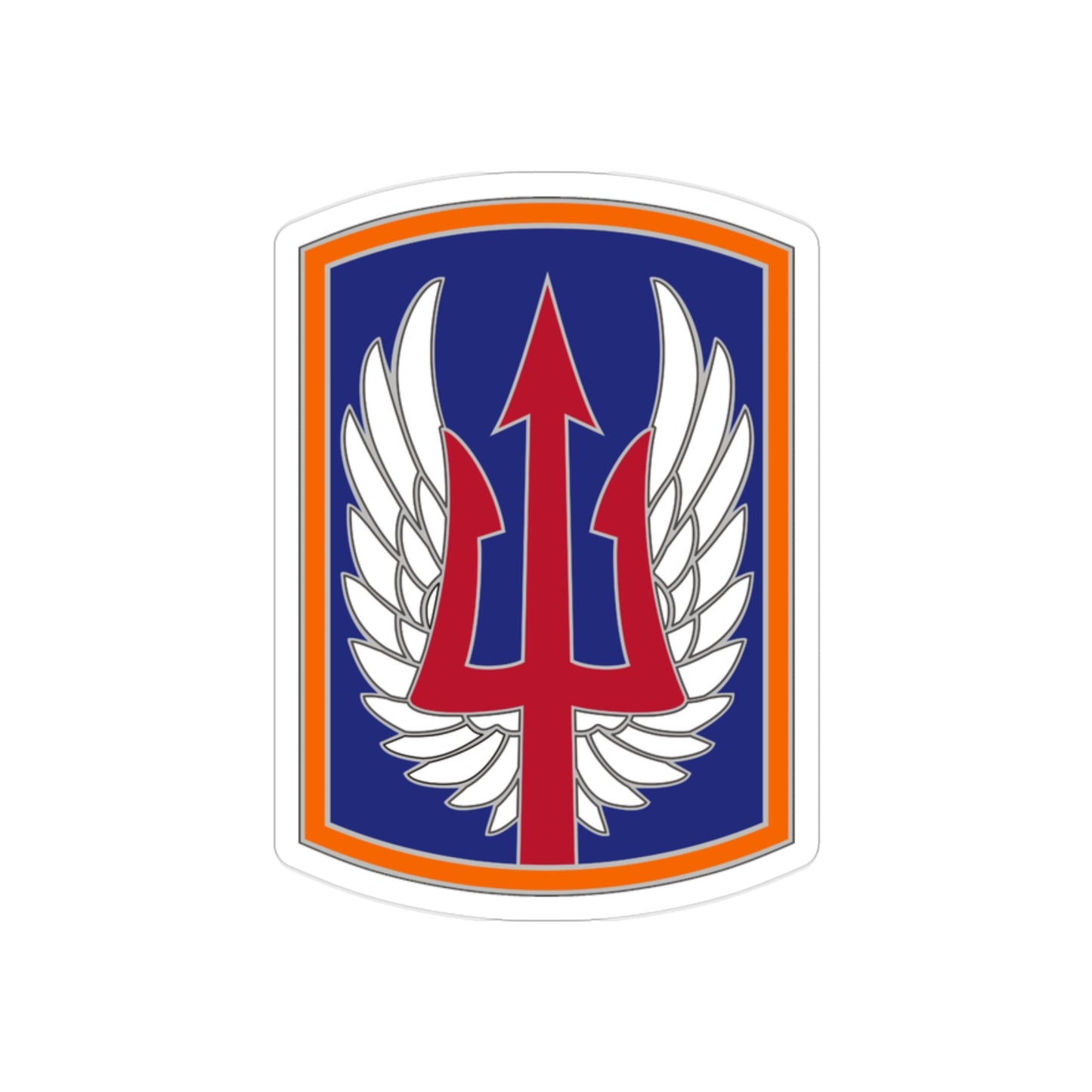 185 Aviation Brigade (U.S. Army) REVERSE PRINT Transparent STICKER-2 Inch-The Sticker Space