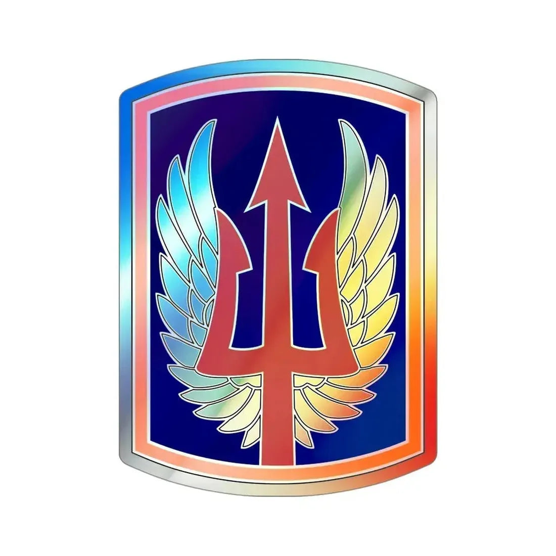 185 Aviation Brigade (U.S. Army) Holographic STICKER Die-Cut Vinyl Decal 4 Inch Holographic - The Sticker Space