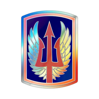 185 Aviation Brigade (U.S. Army) Holographic STICKER Die-Cut Vinyl Decal 4 Inch Holographic - The Sticker Space