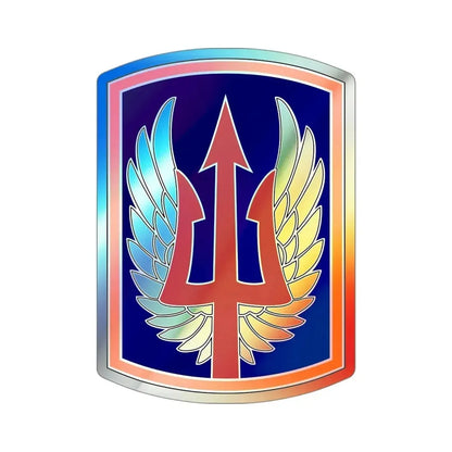 185 Aviation Brigade (U.S. Army) Holographic STICKER Die-Cut Vinyl Decal - The Sticker Space