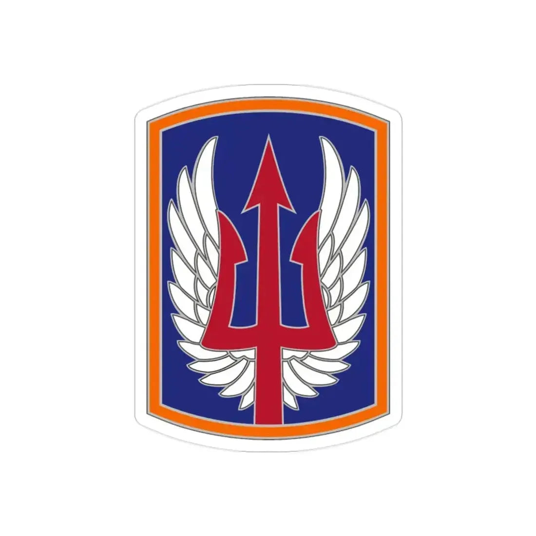 185 Aviation Brigade (U.S. Army) REVERSE PRINT Transparent Die-Cut STICKER 2 Inch Die-Cut Transparent - The Sticker Space