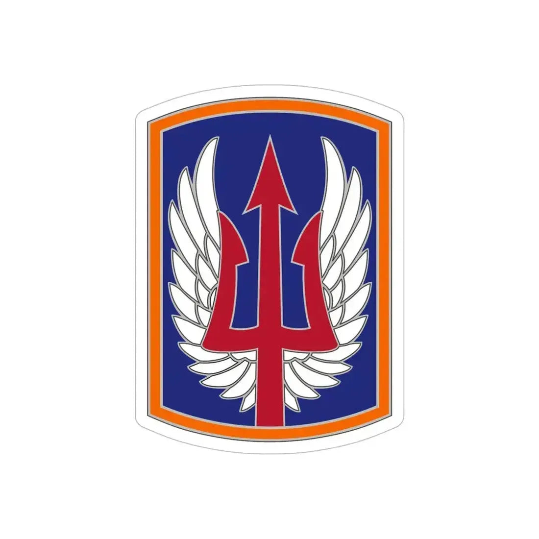 185 Aviation Brigade (U.S. Army) REVERSE PRINT Transparent Die-Cut STICKER 6 Inch Die-Cut Transparent - The Sticker Space
