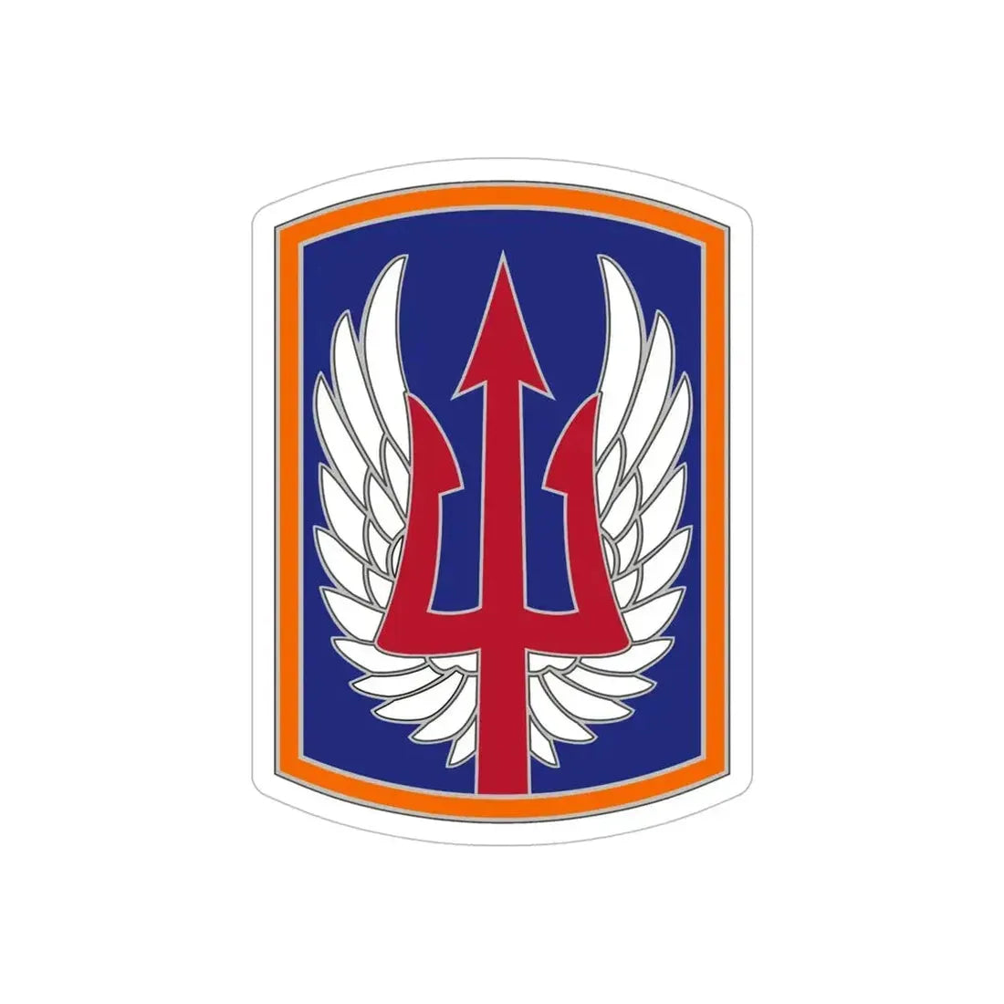 185 Aviation Brigade (U.S. Army) REVERSE PRINT Transparent Die-Cut STICKER - The Sticker Space