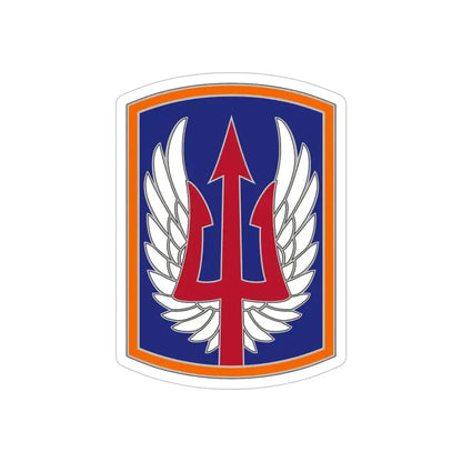 185 Aviation Brigade (U.S. Army) REVERSE PRINT Transparent Die-Cut STICKER - The Sticker Space
