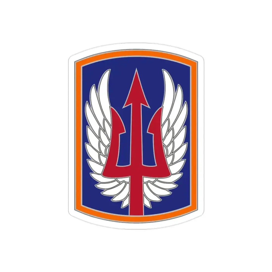 185 Aviation Brigade (U.S. Army) REVERSE PRINT Transparent Die-Cut STICKER - The Sticker Space
