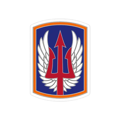 185 Aviation Brigade (U.S. Army) REVERSE PRINT Transparent Die-Cut STICKER - The Sticker Space