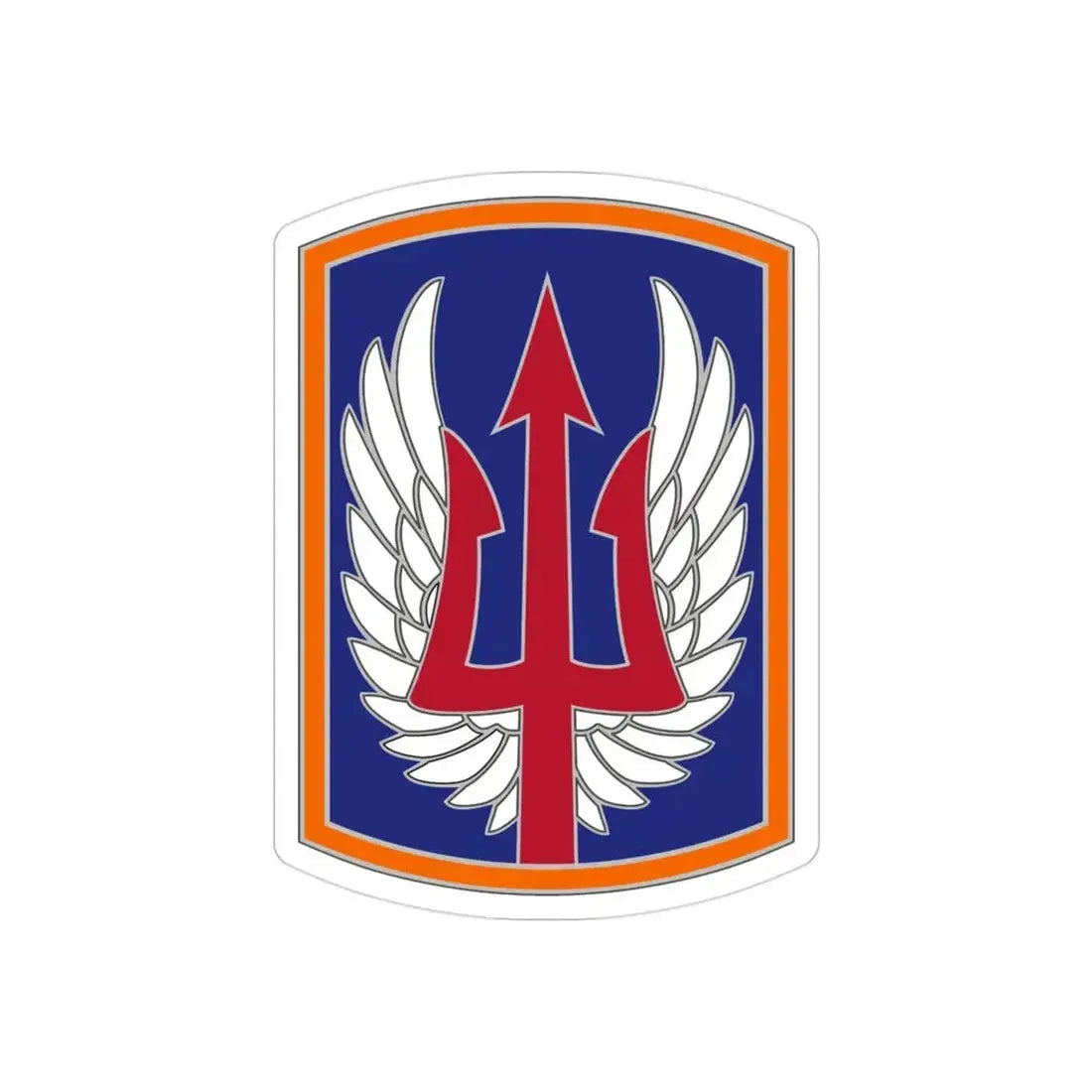 185 Aviation Brigade (U.S. Army) REVERSE PRINT Transparent Die-Cut STICKER - The Sticker Space