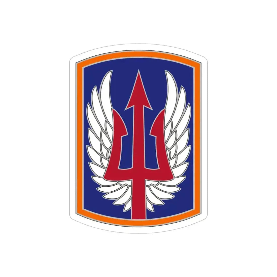 185 Aviation Brigade (U.S. Army) REVERSE PRINT Transparent Die-Cut STICKER - The Sticker Space