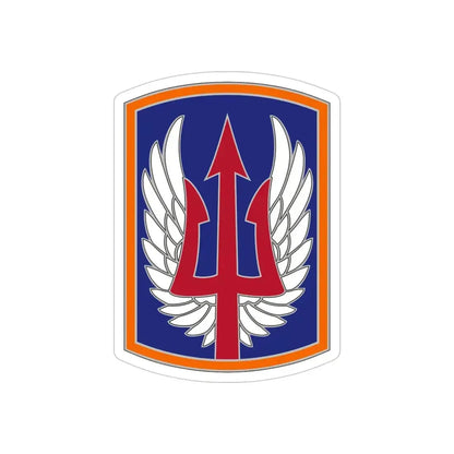 185 Aviation Brigade (U.S. Army) REVERSE PRINT Transparent Die-Cut STICKER - The Sticker Space
