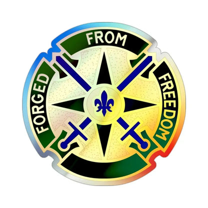 185 Military Police Battalion (U.S. Army) Holographic STICKER Die-Cut Vinyl Decal - The Sticker Space