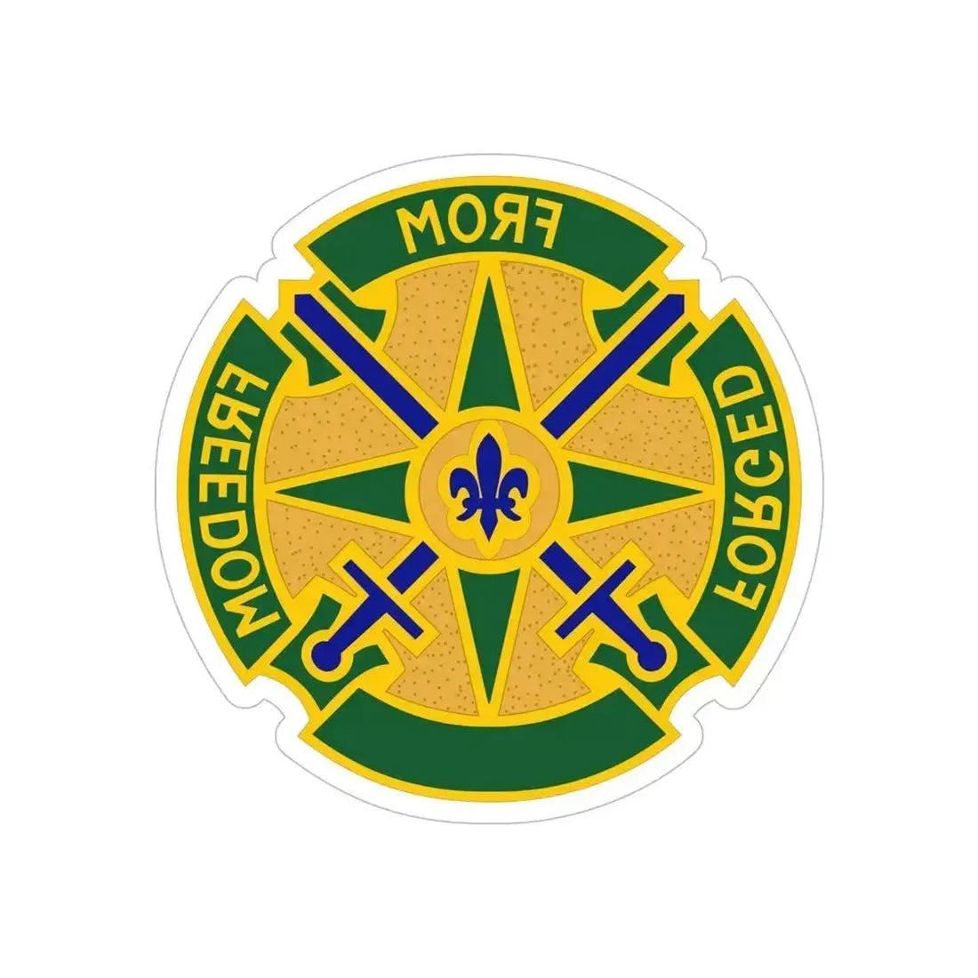 185 Military Police Battalion (U.S. Army) REVERSE PRINT Transparent Die-Cut STICKER 6 Inch Die-Cut Transparent - The Sticker Space