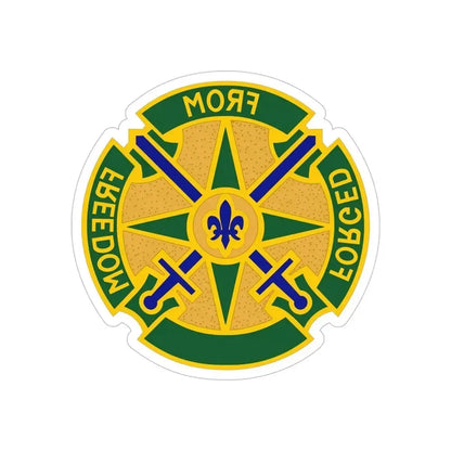 185 Military Police Battalion (U.S. Army) REVERSE PRINT Transparent Die-Cut STICKER 6 Inch Die-Cut Transparent - The Sticker Space
