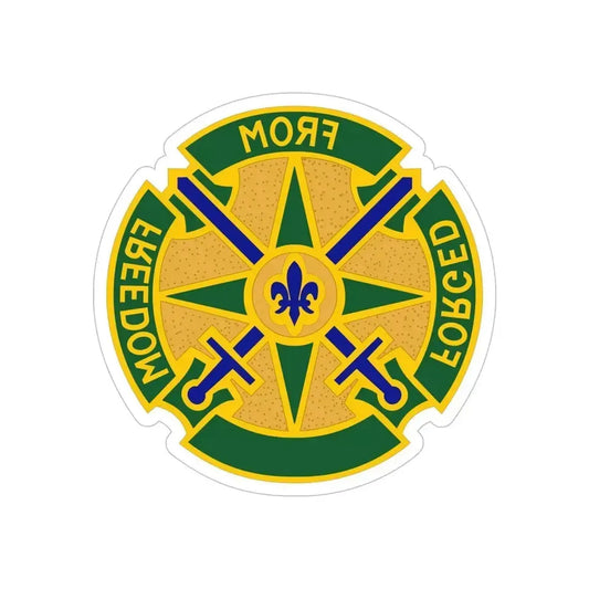 185 Military Police Battalion (U.S. Army) REVERSE PRINT Transparent Die-Cut STICKER 6 Inch Die-Cut Transparent - The Sticker Space