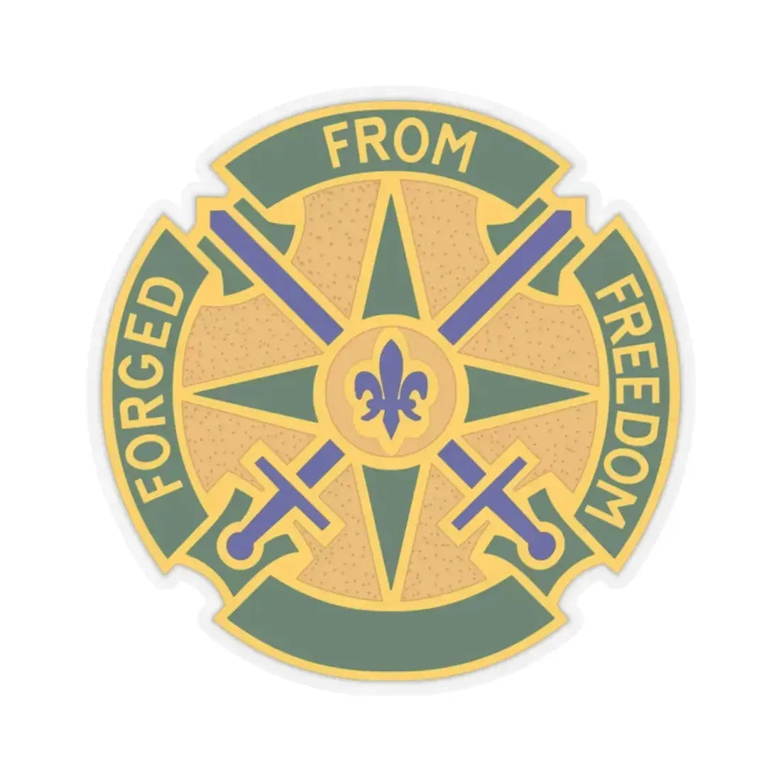 185 Military Police Battalion (U.S. Army) STICKER Vinyl Kiss-Cut Decal 2 Inch Transparent - The Sticker Space