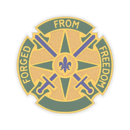 185 Military Police Battalion (U.S. Army) STICKER Vinyl Kiss-Cut Decal 2 Inch Transparent - The Sticker Space