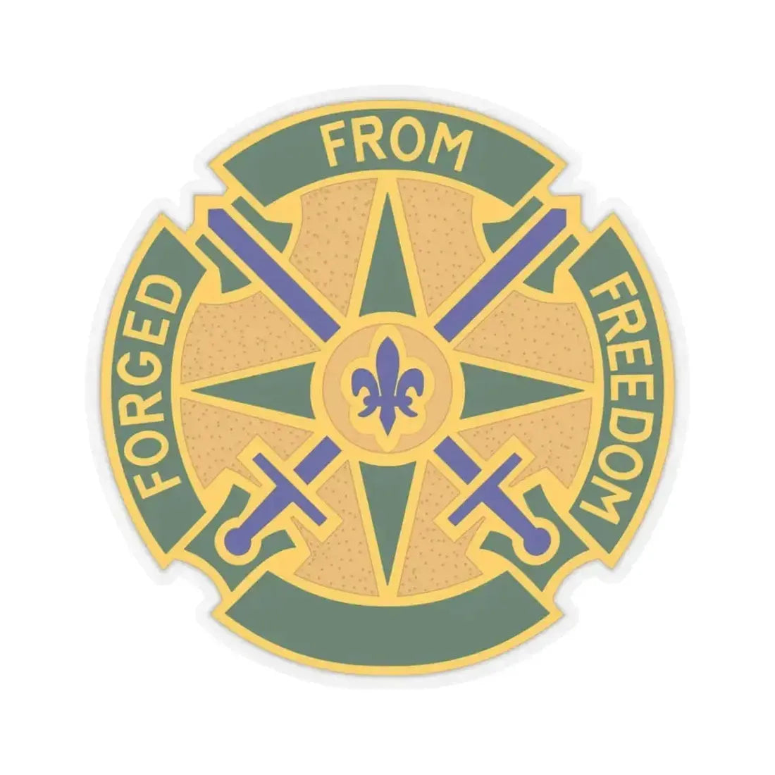 185 Military Police Battalion (U.S. Army) STICKER Vinyl Kiss-Cut Decal 3 Inch Transparent - The Sticker Space