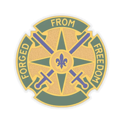 185 Military Police Battalion (U.S. Army) STICKER Vinyl Kiss-Cut Decal 4 Inch Transparent - The Sticker Space