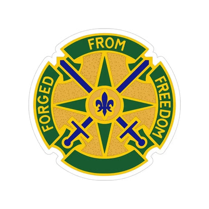 185 Military Police Battalion (U.S. Army) Transparent STICKER Die-Cut Vinyl Decal 4 Inch - The Sticker Space