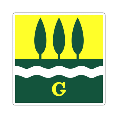 CHE Grunau ZH Flag (Switzerland) STICKER Vinyl Kiss-Cut Decal