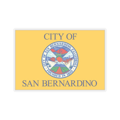 Flag of San Bernardino, California - STICKER Vinyl Kiss-Cut Decal