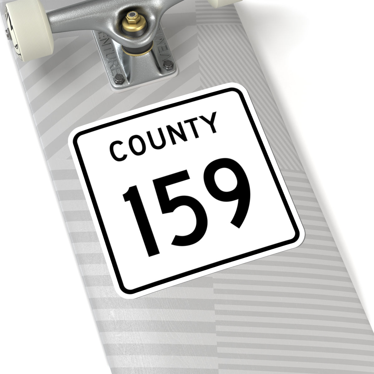 County 159 square (Minnesota) (Road Sign) STICKER Vinyl Kiss-Cut Decal