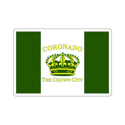 Flag of Coronado, California - STICKER Vinyl Kiss-Cut Decal