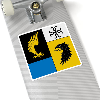 Flag of Josef Stubi (Switzerland) STICKER Vinyl Kiss-Cut Decal