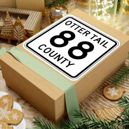 Otter Tail County Route 88 MN (Minnesota) (Road Sign) STICKER Vinyl Kiss-Cut Decal