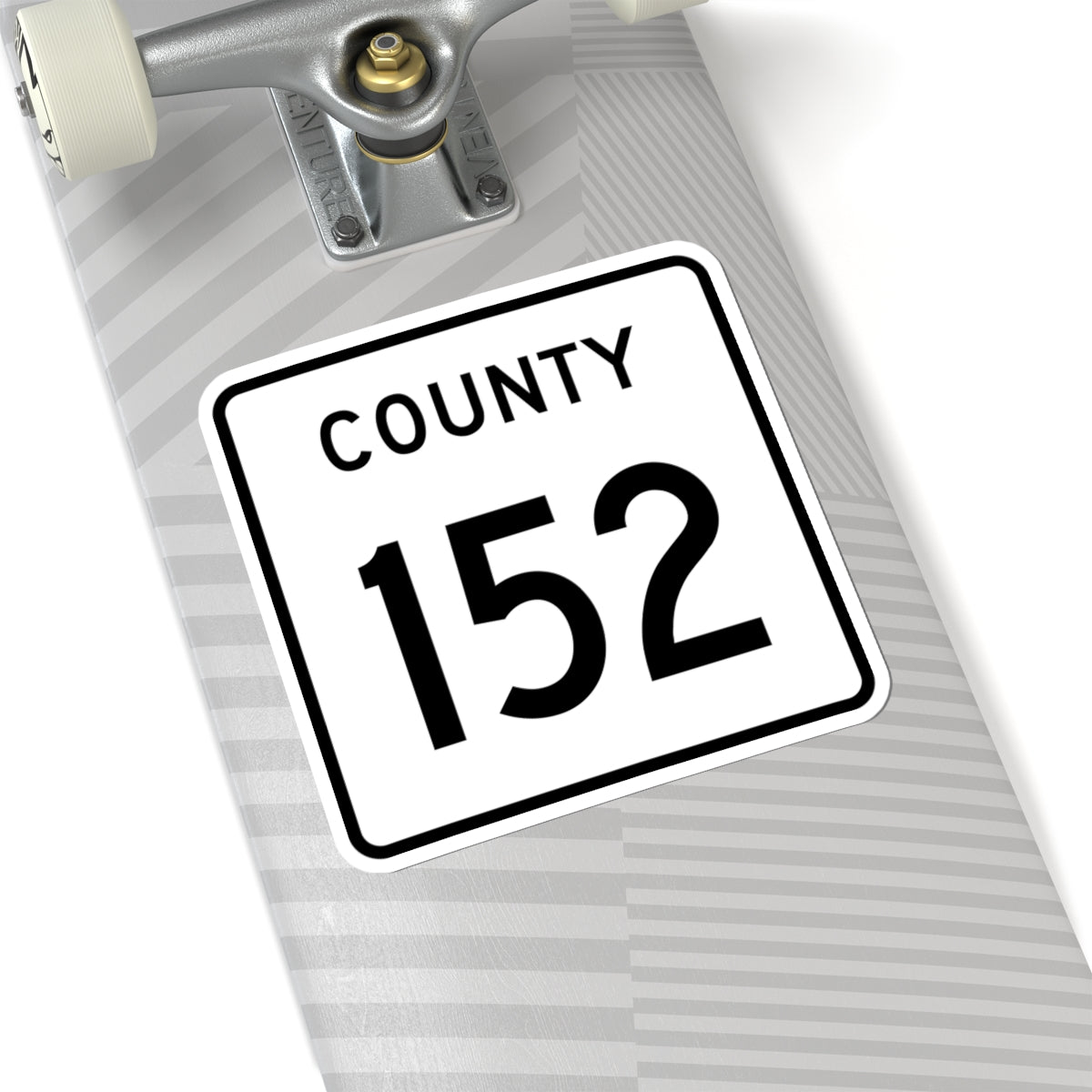 County 152 square (Minnesota) (Road Sign) STICKER Vinyl Kiss-Cut Decal
