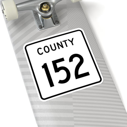 County 152 square (Minnesota) (Road Sign) STICKER Vinyl Kiss-Cut Decal