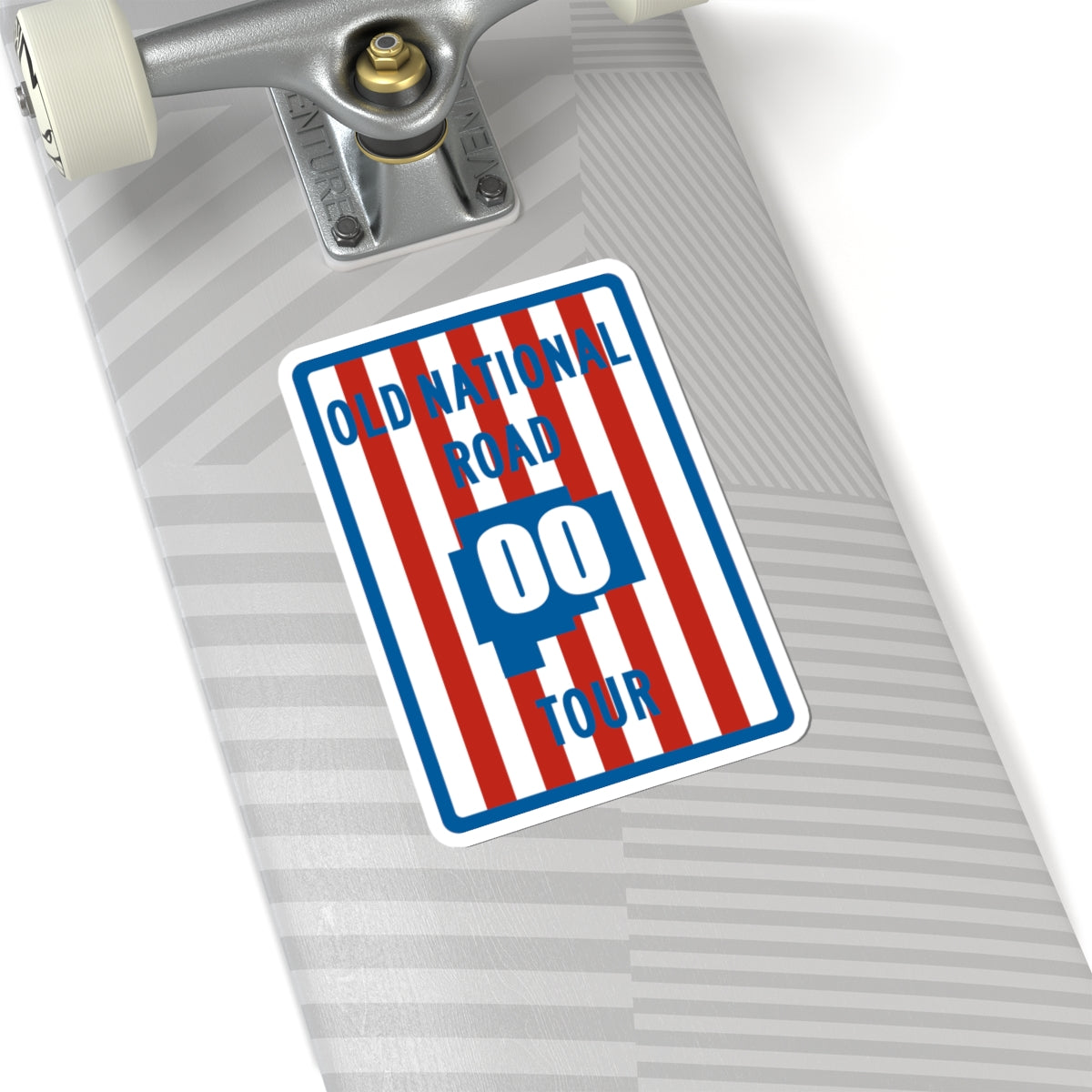 Old National Road Tour shield template (Ohio) (Road Sign) STICKER Vinyl Kiss-Cut Decal