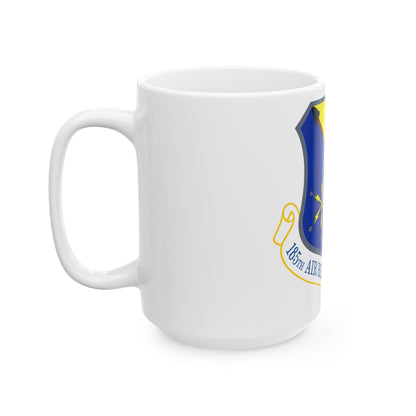 185th Air Refueling Wing (U.S. Air Force) White Coffee Mug-The Sticker Space