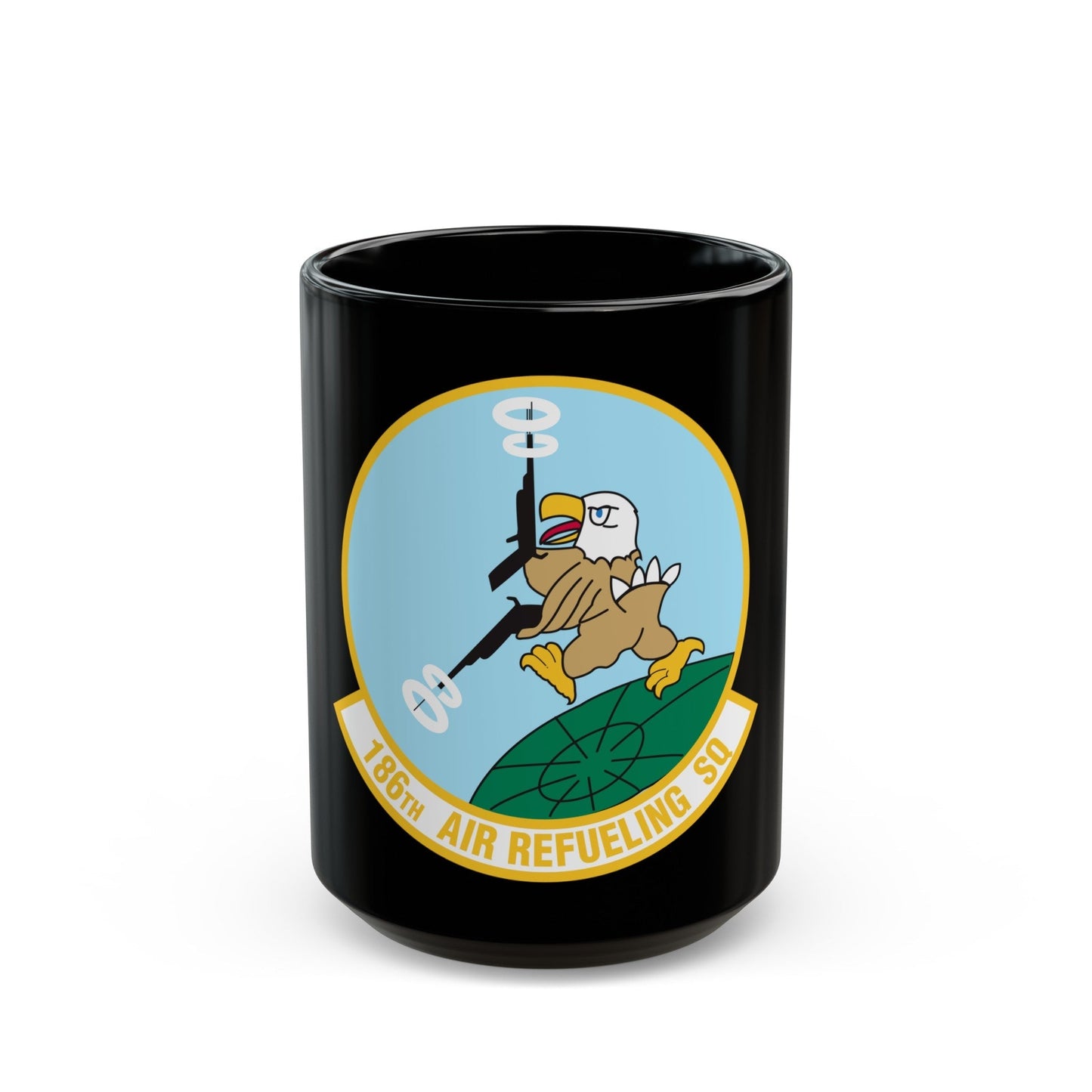 186 Air Refueling Squadron (U.S. Air Force) Black Coffee Mug-15oz-The Sticker Space