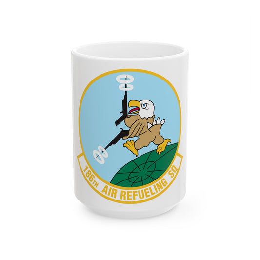 186 Air Refueling Squadron (U.S. Air Force) White Coffee Mug-15oz-The Sticker Space