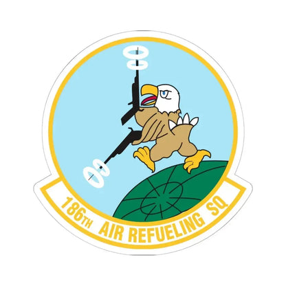186 Air Refueling Squadron (U.S. Air Force) STICKER Vinyl Kiss-Cut Decal 6 Inch White - The Sticker Space