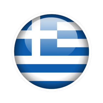 Flag orb Greece (Greece) STICKER Vinyl Kiss-Cut Decal