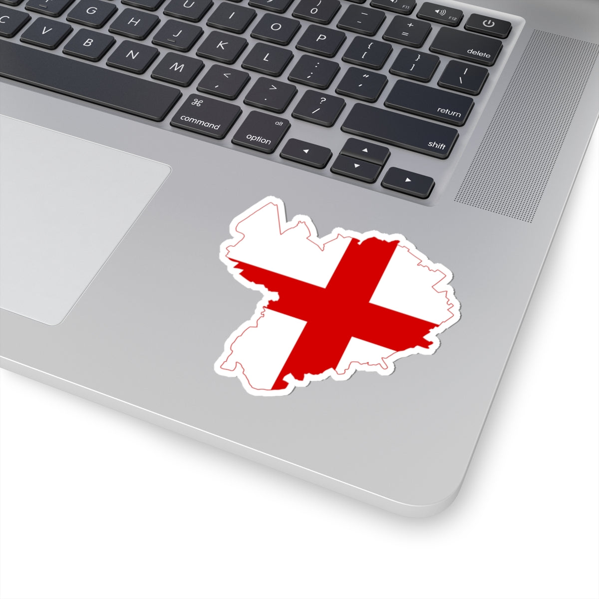 Flag map of Bologna (Italy) STICKER Vinyl Kiss-Cut Decal