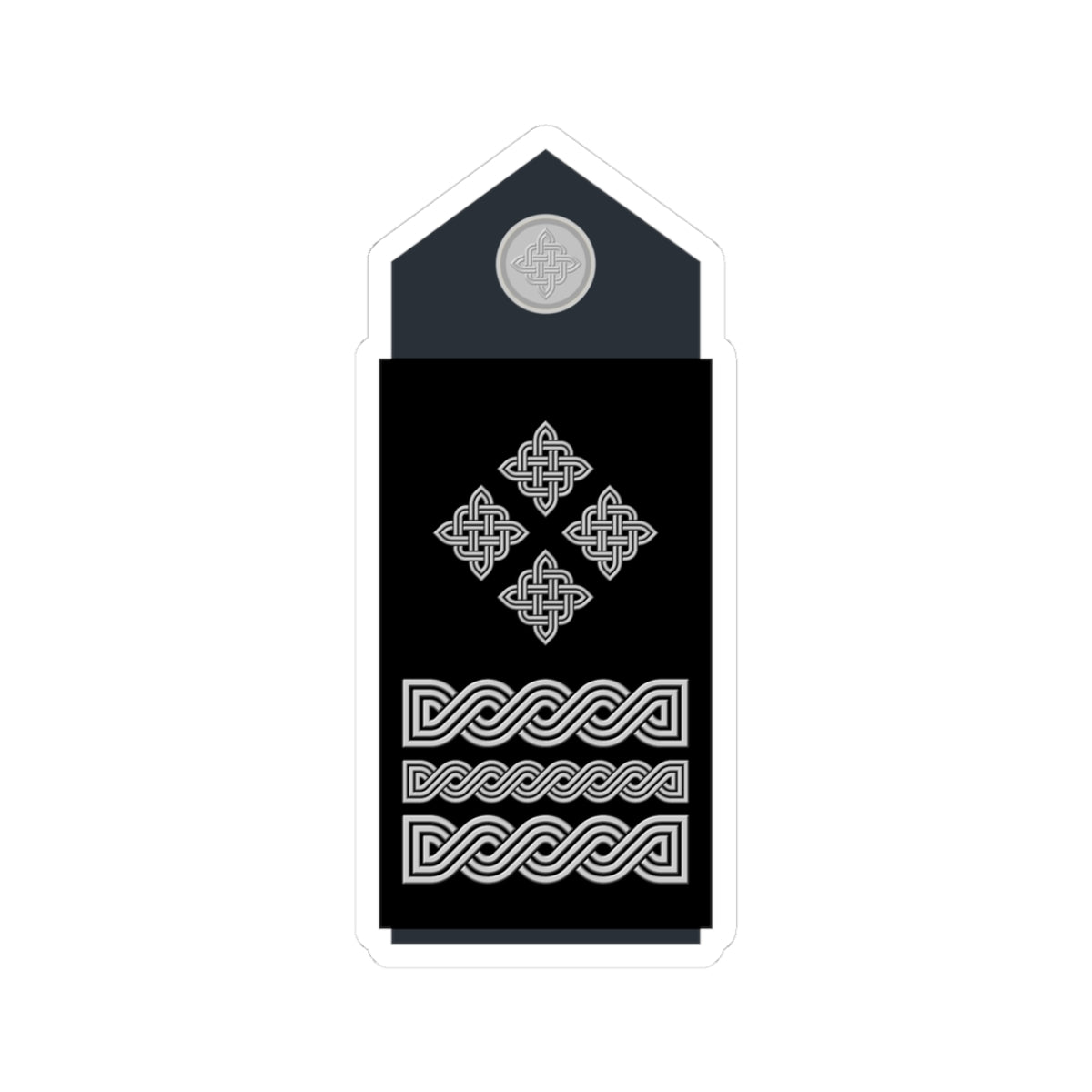 Naramenica službene odore generala zbora HRZ i PZO (Croatia) (Military Rank) STICKER Vinyl Kiss-Cut Decal