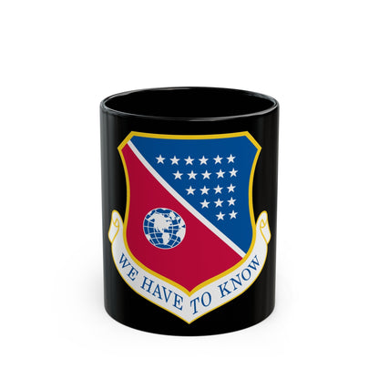 186th Air Refueling Wing (U.S. Air Force) Black Coffee Mug-11oz-The Sticker Space