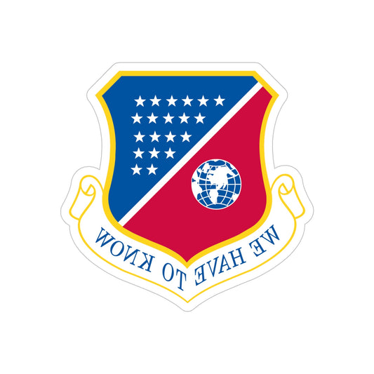 186th Air Refueling Wing (U.S. Air Force) REVERSE PRINT Transparent STICKER-6" × 6"-The Sticker Space