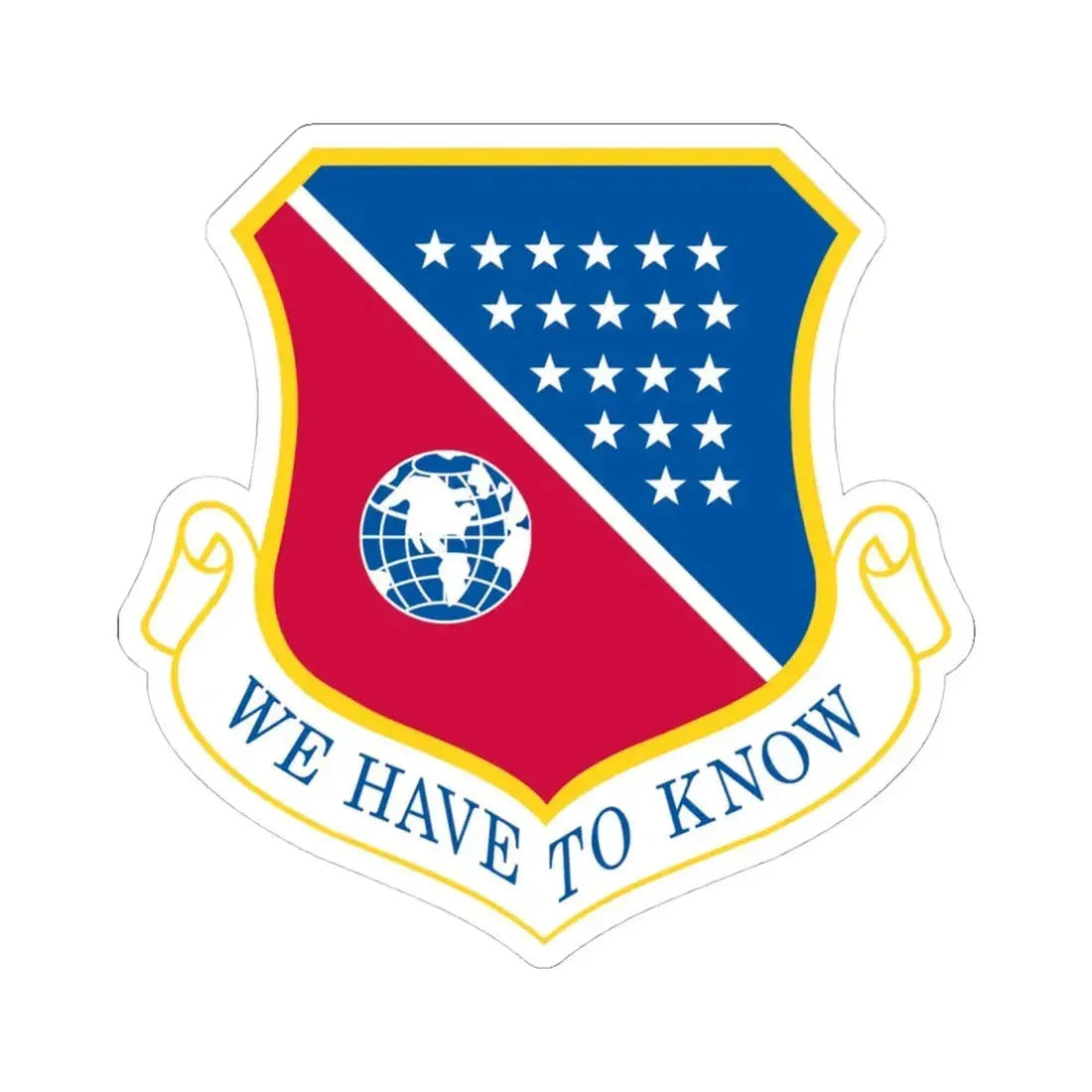 186th Air Refueling Wing (U.S. Air Force) STICKER Vinyl Kiss-Cut Decal 4 Inch White - The Sticker Space