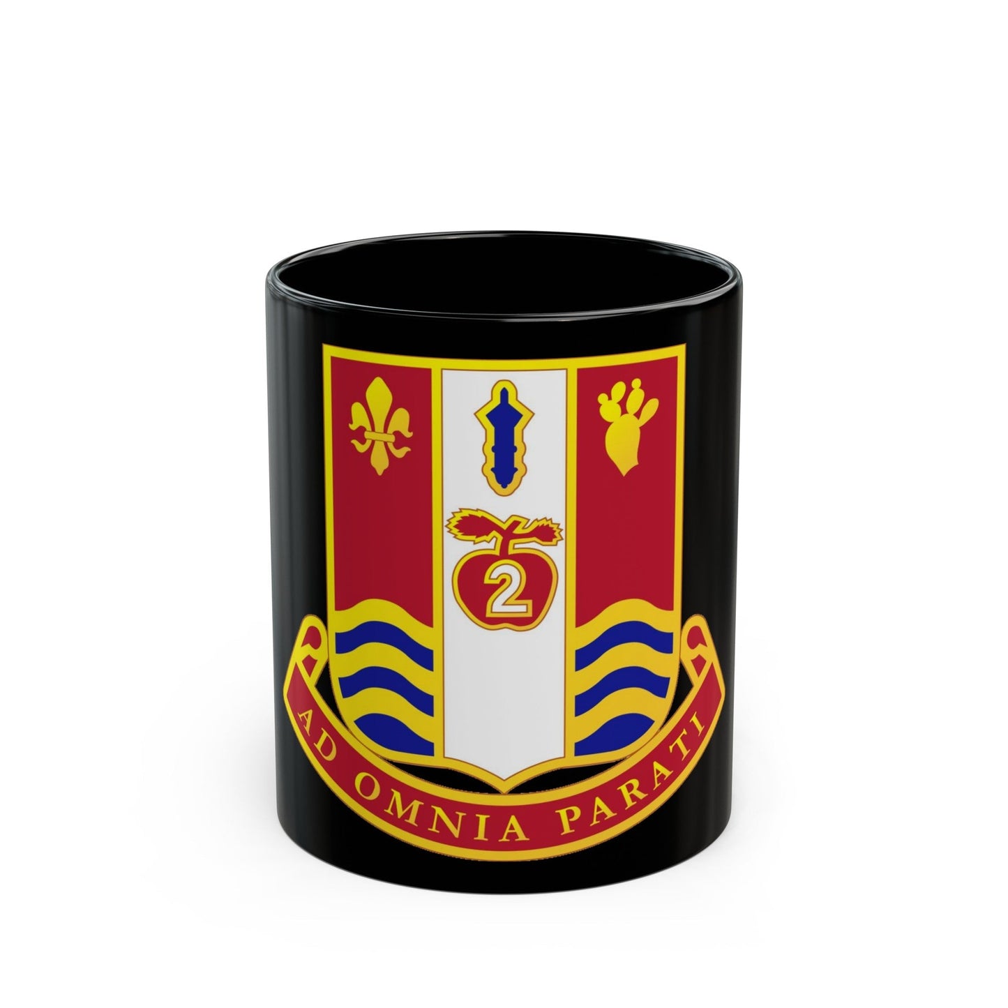 186th Artillery Regiment (U.S. Army) Black Coffee Mug-11oz-The Sticker Space